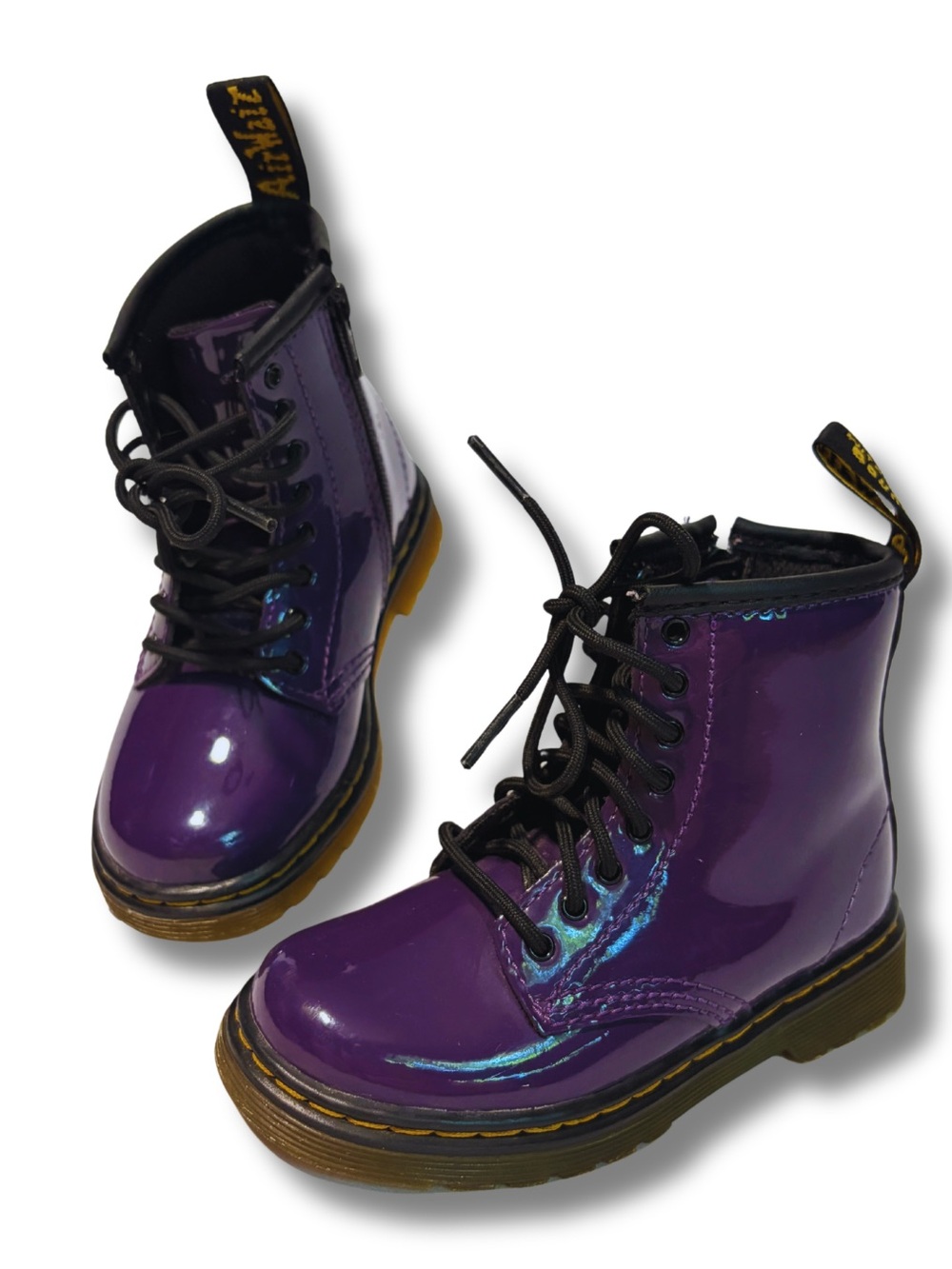 Dr. Martens Kids Purple Lace-Up Boots